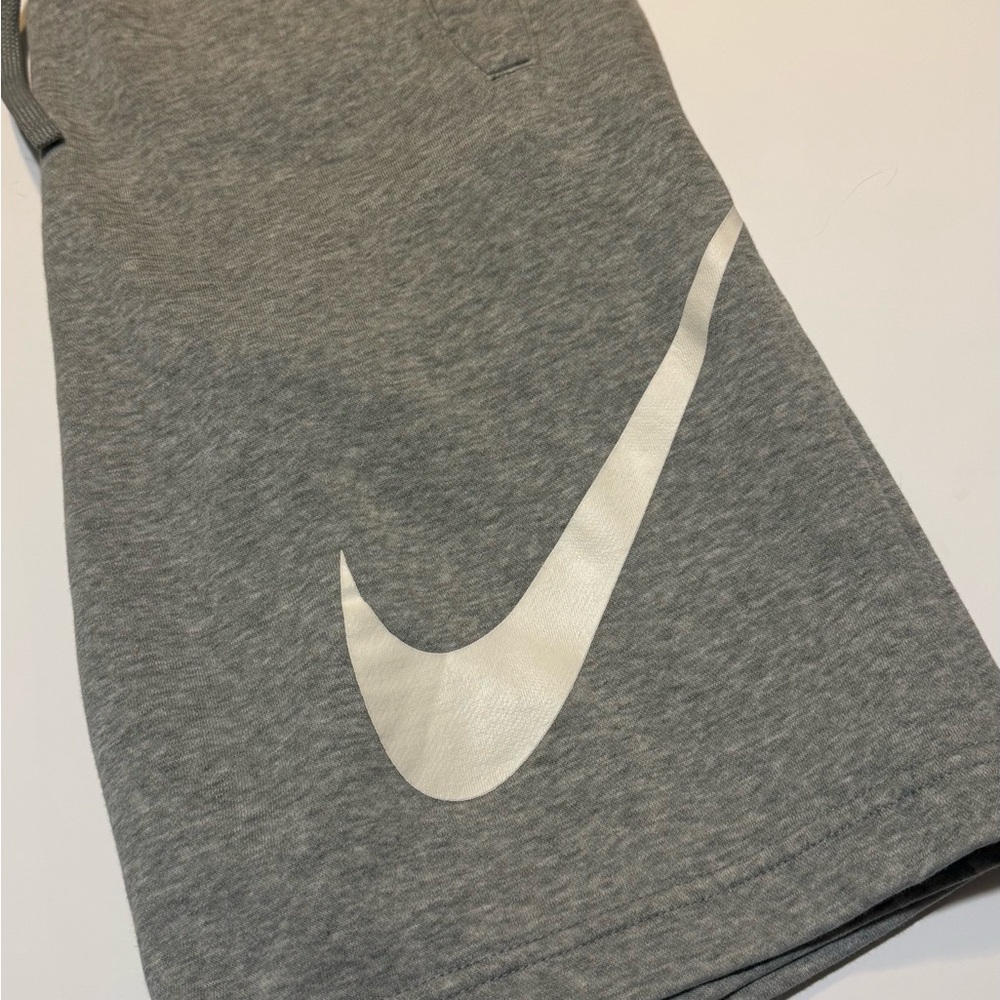Nike Light Gray Shorts with White Logo